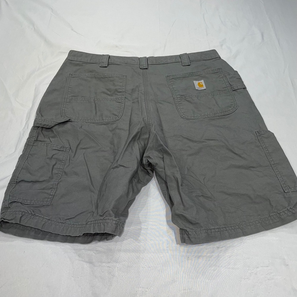 Carhartt Mens 38 Loose Fit Canvas Work Shorts Steel Grey B147 STL Utility Cargo - Picture 7 of 7